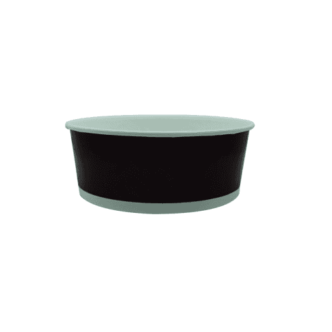 Saladier rond en carton marron foncé "Buckaty"