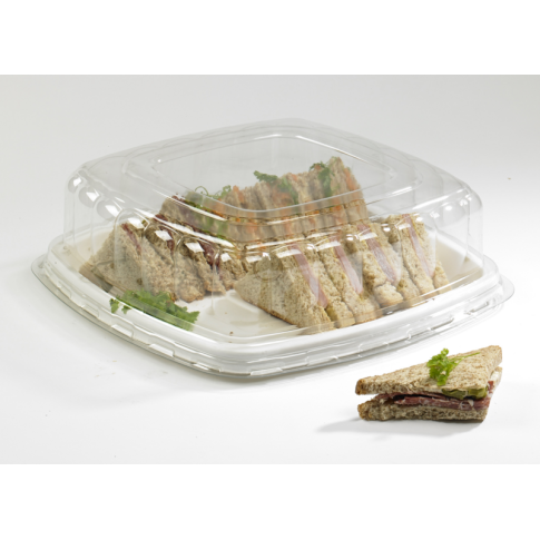 Couvercle PET transparent  250mm  H85mm