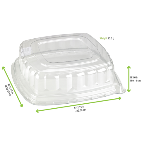 Couvercle PET transparent  250mm  H85mm