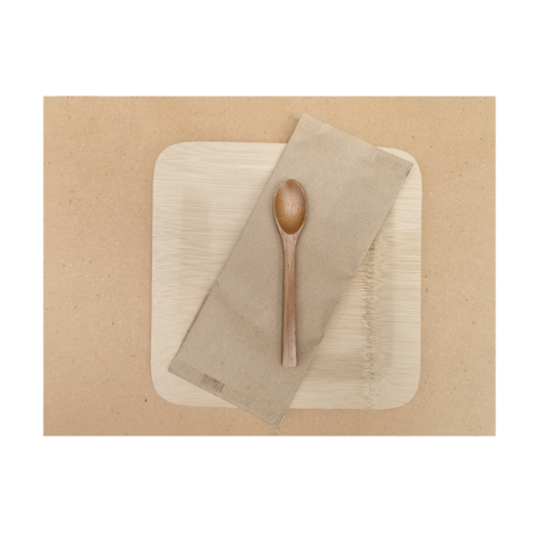 Set de plateau papier beige