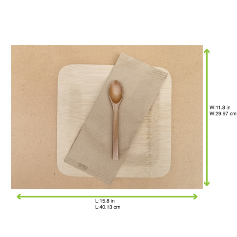 Set de plateau papier beige