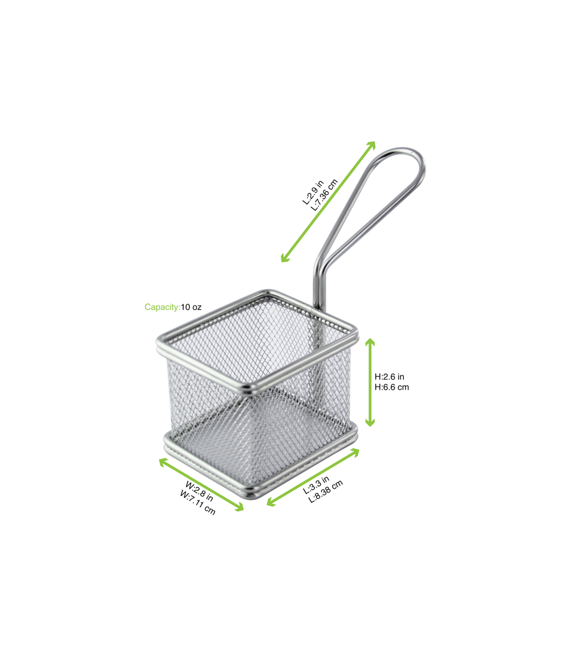 8 Panier Friteuse,Mini Paniers À Frites En Acier Inoxydable Panier Pour