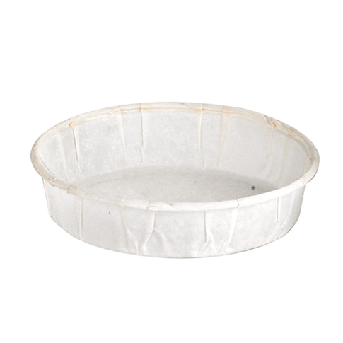 Pot papier plissé blanc 30ml 57mm  H30mm