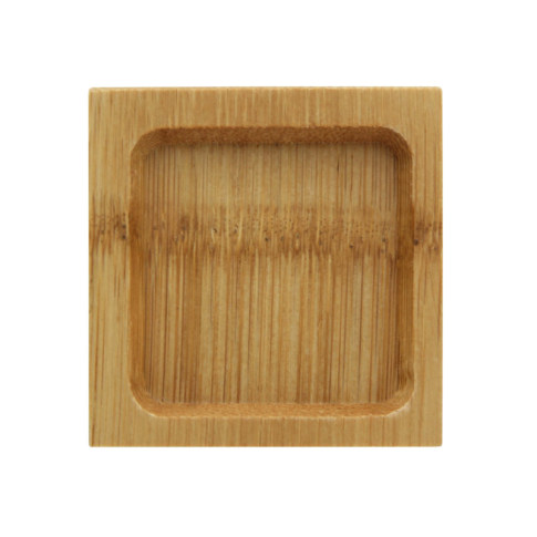 Assiette carrée rebords "Poda"  60mm