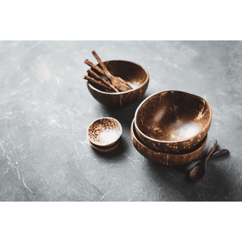 Bol noix de coco naturel  100mm  H50mm