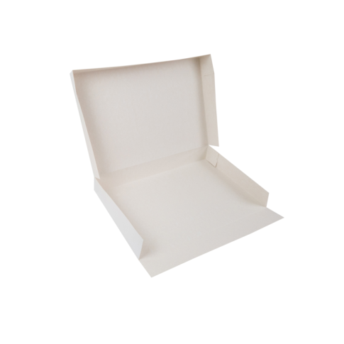 Boîte plateau lunch carton blanc 42 x 29 x 6 cm