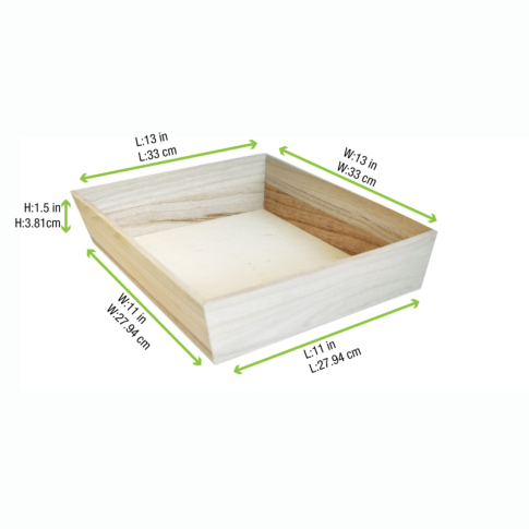 Plateau repas bois NOA    H66mm