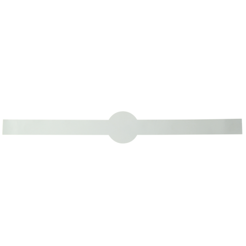 Etiquette autocollante blanche