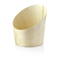Tube bois coupe oblique 180ml 82mm  H102mm