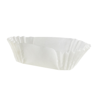 Caissette papier ovale blanche    H15mm