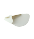 Pochette crêpe triangulaire en carton blanc  60mm  H185mm