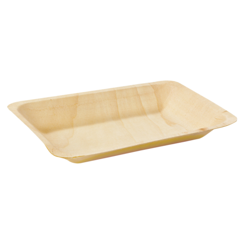 Assiette rectangulaire en bois "Scandinavie"    H18mm