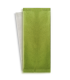 Pochette papier vert pour couverts avec serviette blanche