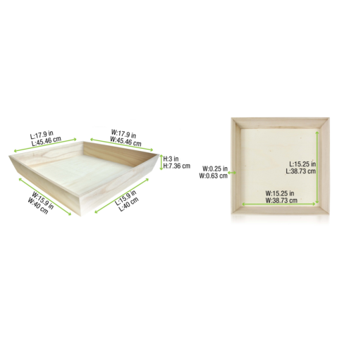 Plateau repas bois NOA    H66mm