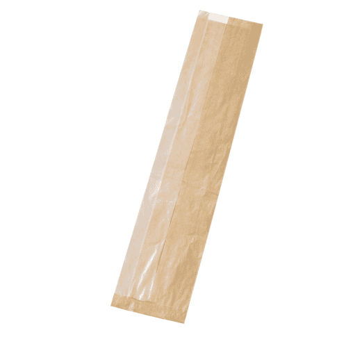 Sac sandwich papier brun à fenêtre cristal    H550mm