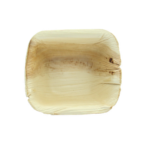 Coupelle carrée en palmier 425ml 180mm  H33mm