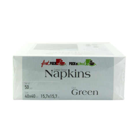 Serviette de table coton vert
