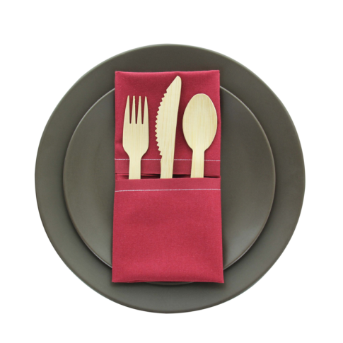 Serviette de table coton rouge