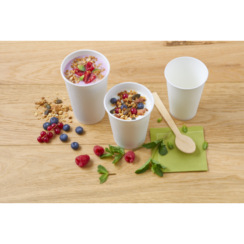 Pot carton blanc chaud et froid 490ml 97mm  H114mm