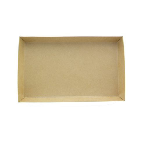 Barquette Sushi Kraft Avec Couv Transp Pet 220X135X25Mm - X300 Kit (6X50Kit)