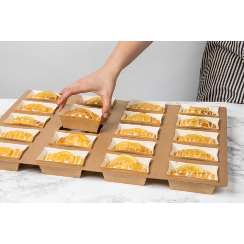 Moule de cuisson carton microflute rectangulaire    H50mm