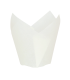 Caissette de cuisson forme tulipe en papier blanc siliconé   H60mm
