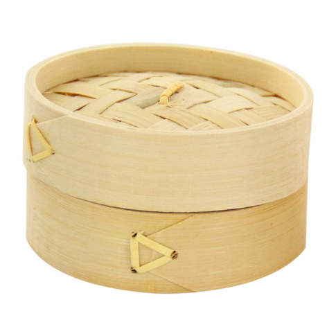 Mini cuiseur vapeur bambou avec couvercle "Dimys"  60mm  H60mm