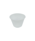 Pot plastique PS translucide    H40mm