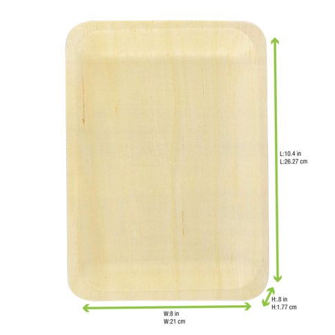 Plateau rectangulaire en bois "Scandinavie"    H20mm