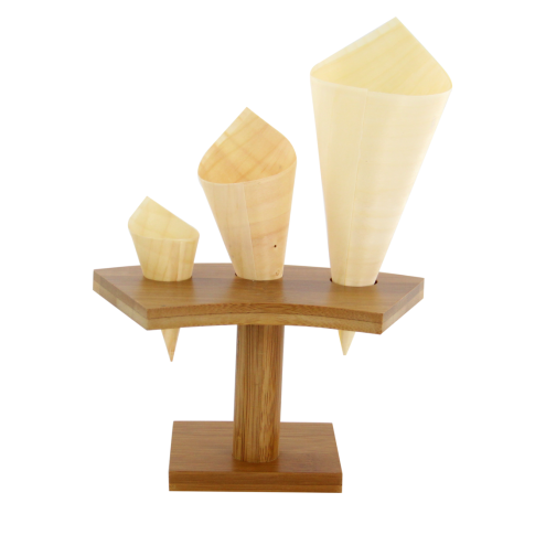 Support bambou pour cônes 3 trous    H90mm