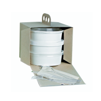 Boîte à emporter carton kraft brun "Coup de poing" 17,6 x 17,6 x 15 cm