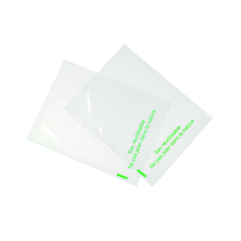 Sac liasse réutilisable 50 microns 17 x 22 cm
