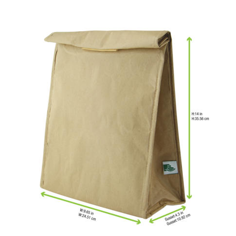 Sac isotherme repas avec fermeture velcro 24,5 x 12 x 35 cm