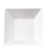 Assiette carrée blanche en pulpe   130x130mm H28mm 250ml