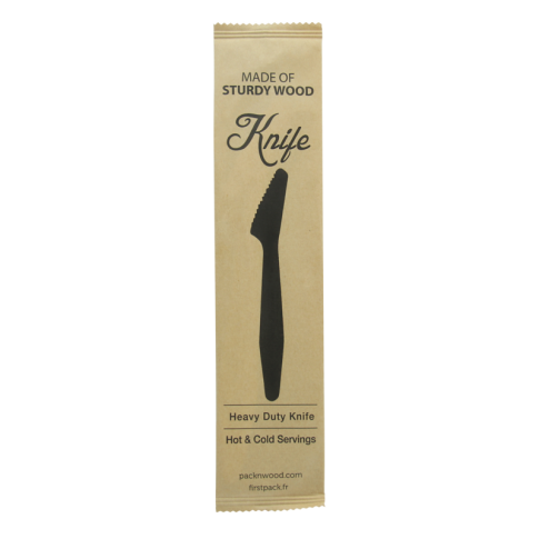 "Hercule" Couteau bois emballé individuellement    H185mm