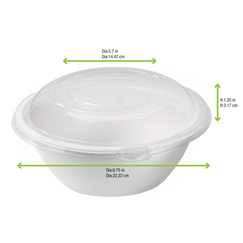 Couvercle PET transparent  220mm  H30mm