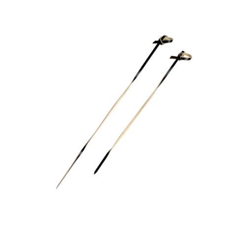 Pique bambou noir torsadé "Tingi"    H150mm