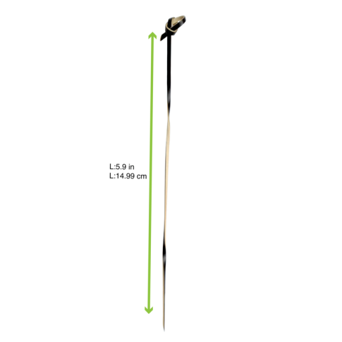 Pique bambou noir torsadé "Tingi"    H150mm