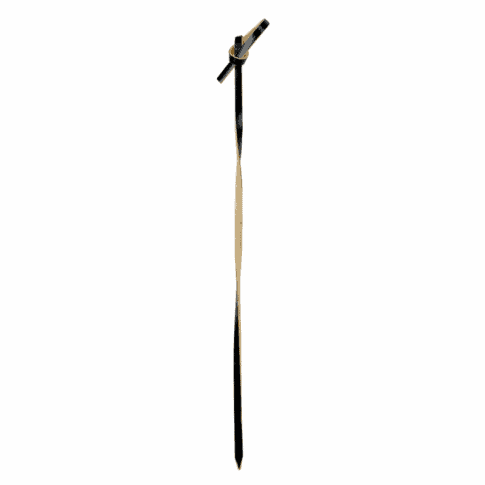 Pique bambou noir torsadé "Tingi"    H150mm