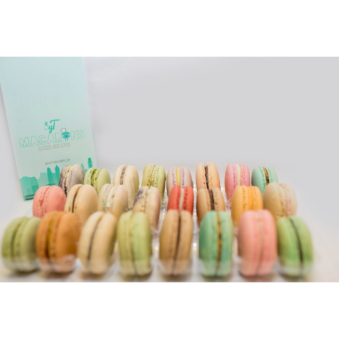 Insert plastique PET transparent 48 (6x8) macarons avec fermeture clipsable    H23mm