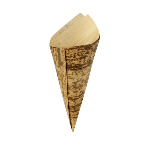 Cône en feuille de bambou 147 ml Diam: 7 cm 7 x 17 cm
