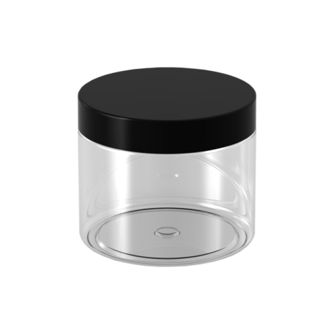 Couvercle PP noir "DELI JAR" 480ml 150mm  H140mm