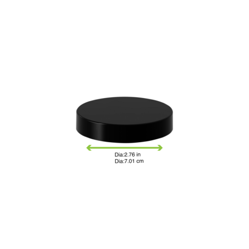 Couvercle PP noir "DELI JAR" 480ml 150mm  H140mm
