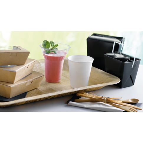 Boîte carré noir avec anse 450ml   H90mm