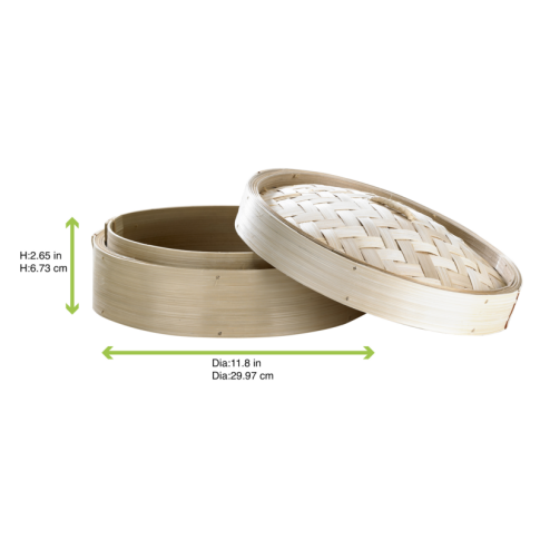 Cuiseur vapeur bambou "Dimys"  200mm  H60mm