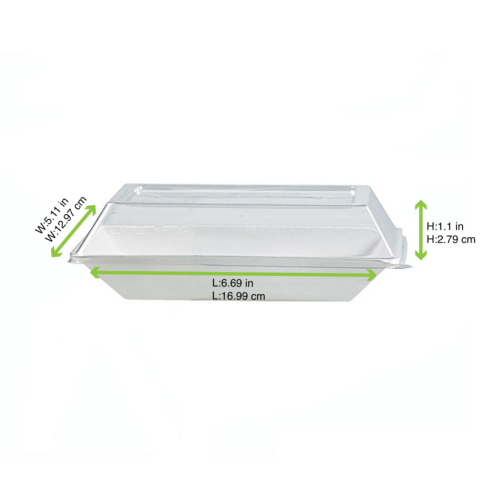 Couvercle PET transparent     H28mm