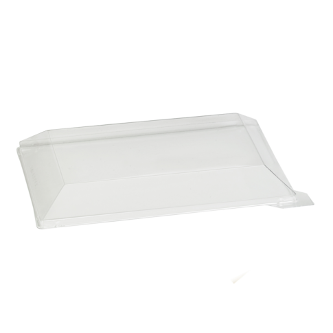 Elément de plateau réutilisable plastique vert transparent "Klarity" 18 x 13 cm