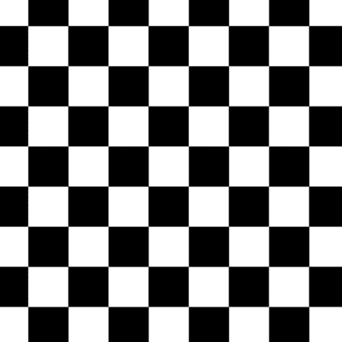 Papier blanc avec damier noir en boîte distributrice