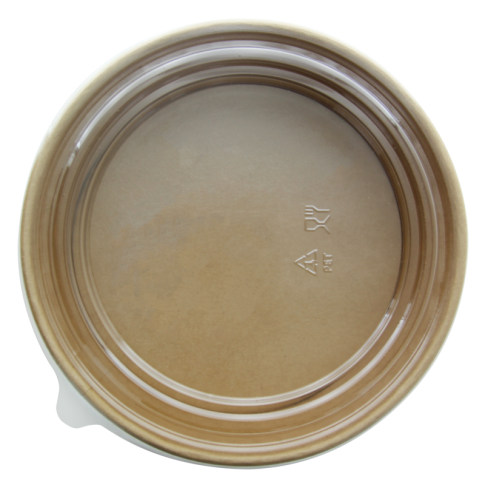 Saladier rond en carton kraft "Buckaty"