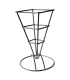 Cone En Metal Noir Carre 66X66 H 170 Mm X6 Pcs